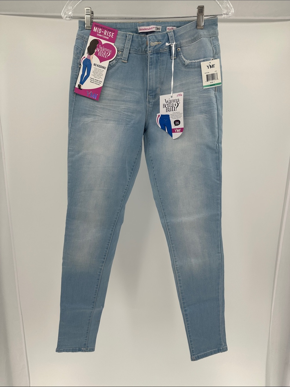 YMI Light Blue Mid-Rise Women's Jeggings